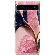 iSaprio Pink Blue Leaves pro Google Pixel 6a 5G - Phone Cover