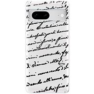 iSaprio Handwriting 01 pro black pro Google Pixel 7 5G - Phone Cover