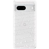 iSaprio Handwriting 01 pro white pro Google Pixel 7 5G - Phone Cover