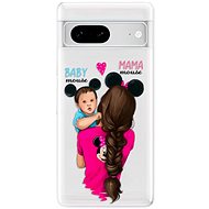 iSaprio Mama Mouse Brunette and Boy pro Google Pixel 7 5G - Phone Cover