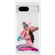 iSaprio Kissing Mom pro Brunette and Girl pro Google Pixel 7 5G - Phone Cover