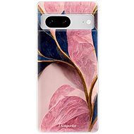 iSaprio Pink Blue Leaves pro Google Pixel 7 5G - Phone Cover