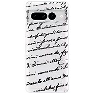 iSaprio Handwriting 01 pro black pro Google Pixel 7 Pro 5G - Phone Cover