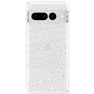 iSaprio Handwriting 01 pro white pro Google Pixel 7 Pro 5G - Phone Cover