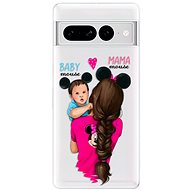 iSaprio Mama Mouse Brunette and Boy pro Google Pixel 7 Pro 5G - Phone Cover