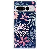 iSaprio Leaves on Blue pro Google Pixel 7 Pro 5G - Phone Cover