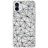 iSaprio Abstract Triangles 03 pro black pro Nothing Phone 1 - Phone Cover