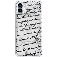 iSaprio Handwriting 01 pro black pro Nothing Phone 1 - Phone Cover