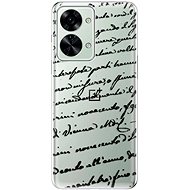 iSaprio Handwriting 01 pro black pro OnePlus Nord 2T 5G - Phone Cover
