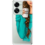 iSaprio My Coffe and Brunette Girl pro OnePlus Nord 2T 5G - Phone Cover
