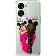 iSaprio Mama Mouse Brunette and Girl pro OnePlus Nord 2T 5G - Phone Cover