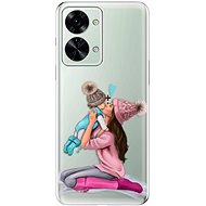iSaprio Kissing Mom pro Brunette and Boy pro OnePlus Nord 2T 5G - Phone Cover