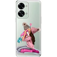 iSaprio Kissing Mom pro Brunette and Girl pro OnePlus Nord 2T 5G - Phone Cover
