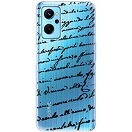 iSaprio Handwriting 01 pro black pro Realme 9i - Phone Cover