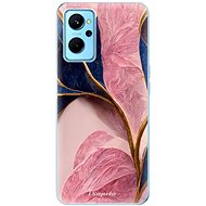 iSaprio Pink Blue Leaves pro Realme 9i - Phone Cover