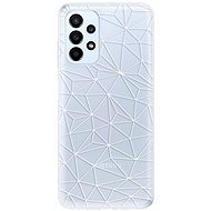 iSaprio Abstract Triangles 03 pro white pro Samsung Galaxy A23 / A23 5G - Phone Cover