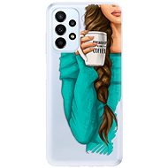 iSaprio My Coffe and Brunette Girl pro Samsung Galaxy A23 / A23 5G - Phone Cover