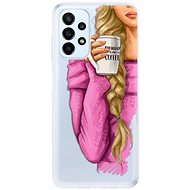 iSaprio My Coffe and Blond Girl pro Samsung Galaxy A23 / A23 5G - Phone Cover