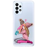 iSaprio Kissing Mom pro Blond and Girl pro Samsung Galaxy A23 / A23 5G - Phone Cover