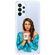 iSaprio Coffe Now pro Brunette pro Samsung Galaxy A23 / A23 5G - Phone Cover