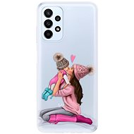 iSaprio Kissing Mom pro Brunette and Girl pro Samsung Galaxy A23 / A23 5G - Phone Cover