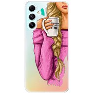 iSaprio My Coffe and Blond Girl pro Samsung Galaxy A34 5G - Phone Cover