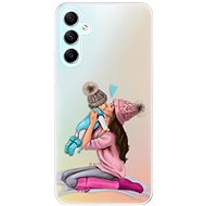 iSaprio Kissing Mom pro Brunette and Boy pro Samsung Galaxy A34 5G - Phone Cover