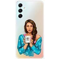 iSaprio Coffe Now pro Brunette pro Samsung Galaxy A34 5G - Phone Cover