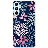 iSaprio Leaves on Blue pro Samsung Galaxy A34 5G - Phone Cover