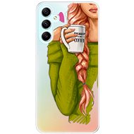 iSaprio My Coffe and Redhead Girl pro Samsung Galaxy A34 5G - Phone Cover
