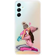 iSaprio Kissing Mom pro Brunette and Girl pro Samsung Galaxy A34 5G - Phone Cover