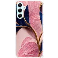 iSaprio Pink Blue Leaves pro Samsung Galaxy A34 5G - Phone Cover