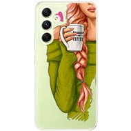 iSaprio My Coffe and Redhead Girl pro Samsung Galaxy A54 5G - Phone Cover