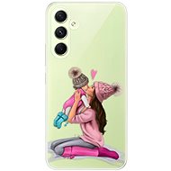 iSaprio Kissing Mom pro Brunette and Girl pro Samsung Galaxy A54 5G - Phone Cover