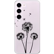 iSaprio Three Dandelions pro black pro Samsung Galaxy S23 5G - Phone Cover