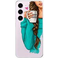 iSaprio My Coffe and Brunette Girl pro Samsung Galaxy S23 5G - Phone Cover