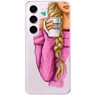 iSaprio My Coffe and Blond Girl pro Samsung Galaxy S23 5G - Phone Cover