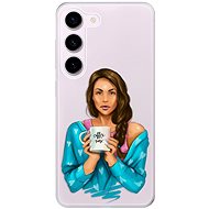 iSaprio Coffe Now pro Brunette pro Samsung Galaxy S23 5G - Phone Cover