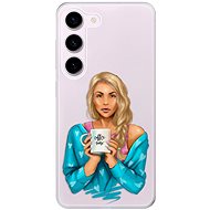 iSaprio Coffe Now pro Blond pro Samsung Galaxy S23 5G - Phone Cover