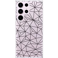 iSaprio Abstract Triangles 03 pro black pro Samsung Galaxy S23 Ultra - Phone Cover