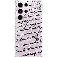 iSaprio Handwriting 01 pro black pro Samsung Galaxy S23 Ultra - Phone Cover