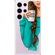 iSaprio My Coffe and Brunette Girl pro Samsung Galaxy S23 Ultra - Phone Cover