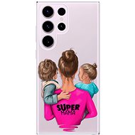 iSaprio Super Mama pro Boy and Girl pro Samsung Galaxy S23 Ultra - Phone Cover