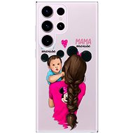 iSaprio Mama Mouse Brunette and Boy pro Samsung Galaxy S23 Ultra - Phone Cover