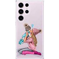 iSaprio Kissing Mom pro Blond and Boy pro Samsung Galaxy S23 Ultra - Phone Cover