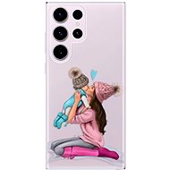 iSaprio Kissing Mom pro Brunette and Boy pro Samsung Galaxy S23 Ultra - Phone Cover
