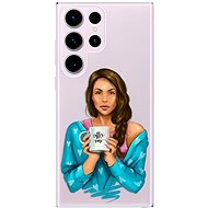 iSaprio Coffe Now pro Brunette pro Samsung Galaxy S23 Ultra - Phone Cover