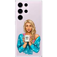iSaprio Coffe Now pro Blond pro Samsung Galaxy S23 Ultra - Phone Cover