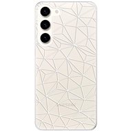 iSaprio Abstract Triangles 03 pro white pro Samsung Galaxy S23+ 5G - Phone Cover