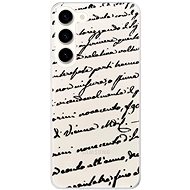 iSaprio Handwriting 01 pro black pro Samsung Galaxy S23+ 5G - Phone Cover